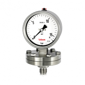 Series BA2 Diaphragm pressure gauge NS 100 /160, chemical design